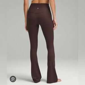 Lululemon Align Ribbed Mini-Flare legging in espresso - regular length